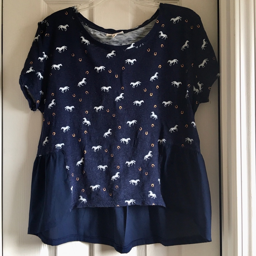 Bold & beautiful Maison Jules horse print top🐎! - Picture 6 of 6